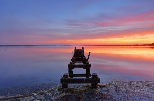 Picture of Gorokan Jetty to horizon