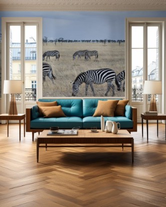 Afbeeldingen van Tanzania Serengeti National Park Lobo area zebras equus burchellii