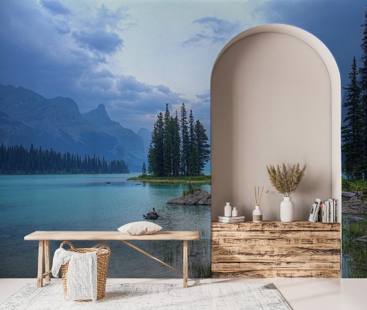 Afbeeldingen van Spirit Island in the Canadian Rockies