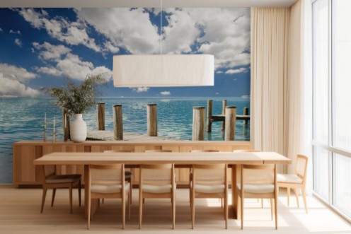 Picture of Schne Reise Abendruhe am Bootssteg 