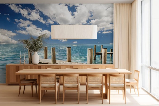 Picture of Schne Reise Abendruhe am Bootssteg 