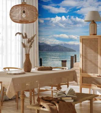 Picture of Schne Reise Abendruhe am Bootssteg 