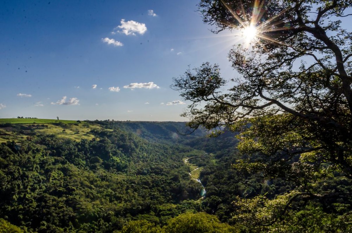 Picture of Wasserfall Cachoeira dos Quatis Abendstimmung