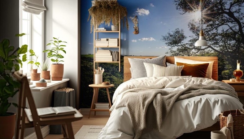 Slika Wasserfall Cachoeira dos Quatis Abendstimmung