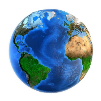 Picture of Planet Earth landforms