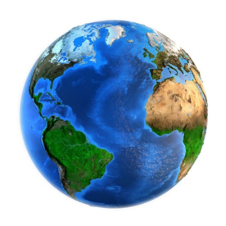 Picture of Planet Earth landforms