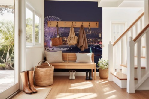 Picture of Canada Day fireworks in Downtown Vancouver