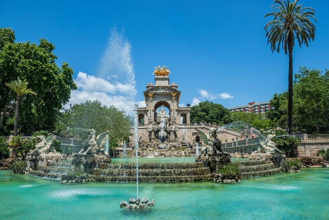 Picture of Fountain in Parc de la Ciutadella called Cascada in Barcelona Spain