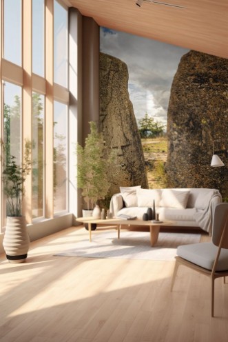 Afbeeldingen van Megalithic Tiya stone pillars Addis Ababa Ethiopia