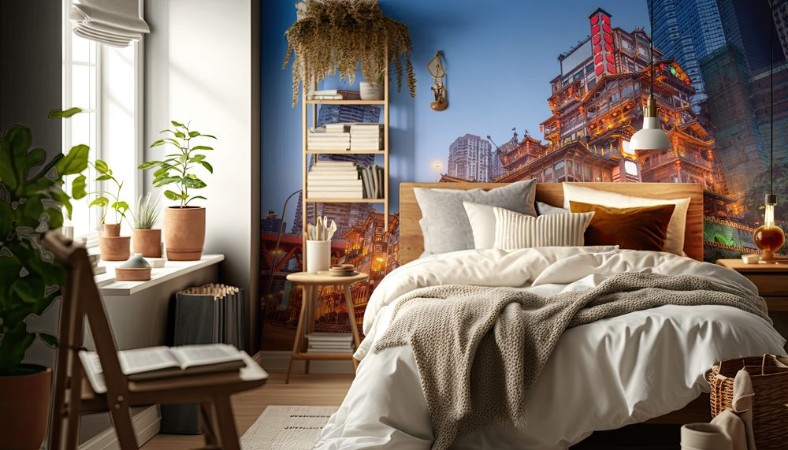 Afbeeldingen van Chongqing China at the Hongyadong Traditional Buildings