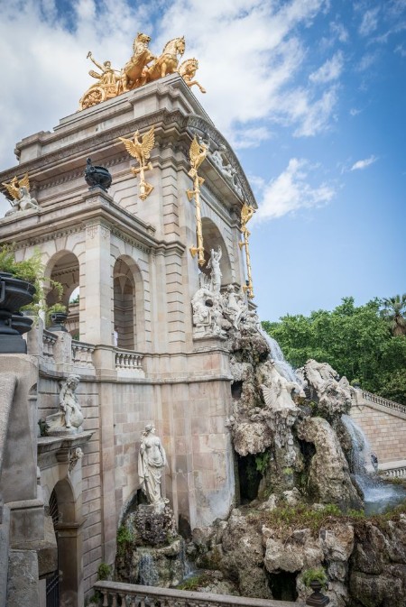 Picture of Fountain in Parc de la Ciutadella called Cascada in Barcelona Spain