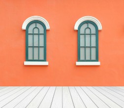 Afbeeldingen van Window with wall and wood floor