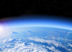 View of Earth from space paveikslėlis