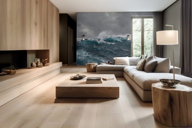 Picture of Sea wave during storm in atlantic ocean