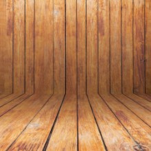 Slika Wooden wall and floor