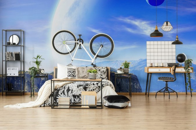 Image de Fantastic landscape with planet