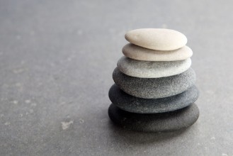 Image de Stones on black background