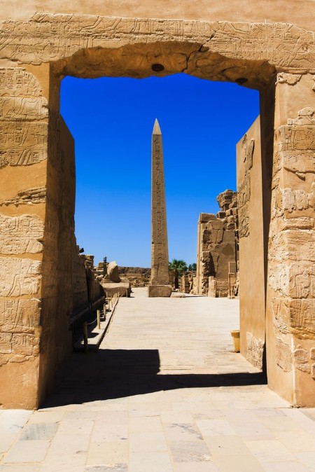 Afbeeldingen van Ancient ruins of Karnak temple in Egypt