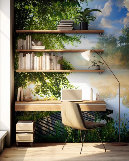 Image de Fishing pier on river