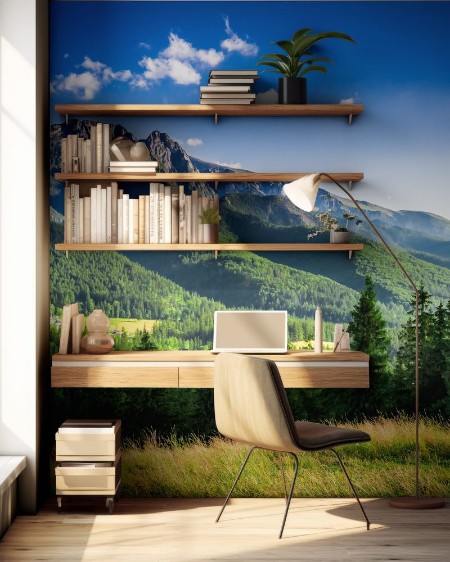 Bild på Sunset in the Tatra Mountains in Poland