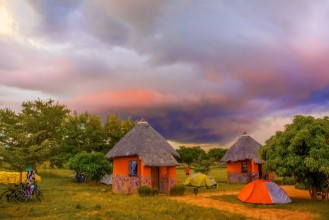 Pilt Sunset landscape in Zambia