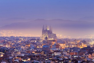 Picture of Top View of Barcelona Spain