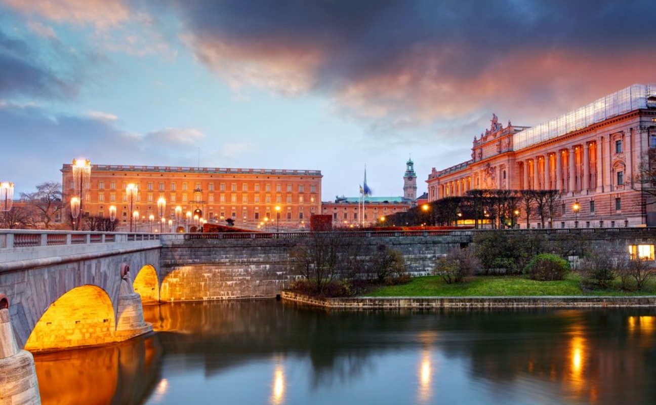 Picture of Stockholm - Royal palace and Riksdag Sweden