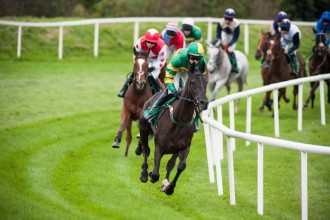 Picture of Horse race turning the corner 