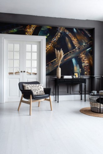 Afbeeldingen van Panama City Traffic Cars On Highway And Streets At Night