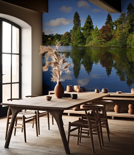 Picture of An English country estate in Autumn