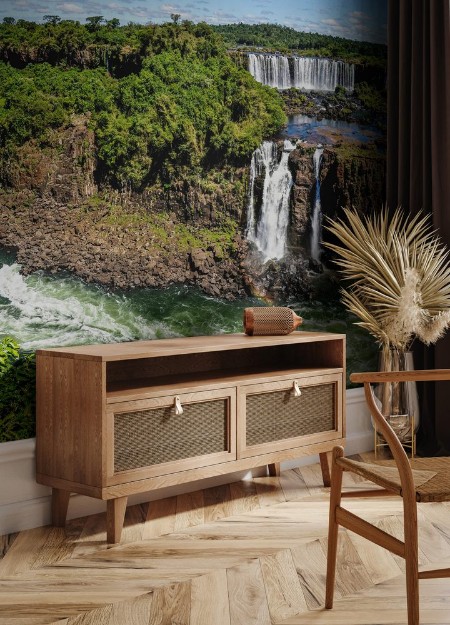 Picture of Panoramic view at Iguazu Falls  Brazil