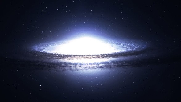 Picture of High resolution Incredibly beautiful spiral galaxy somewhere in