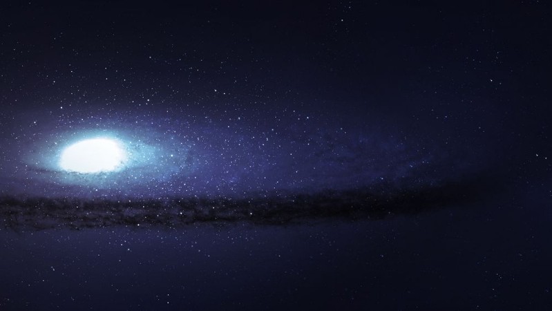 Picture of High resolution Incredibly beautiful spiral galaxy somewhere in