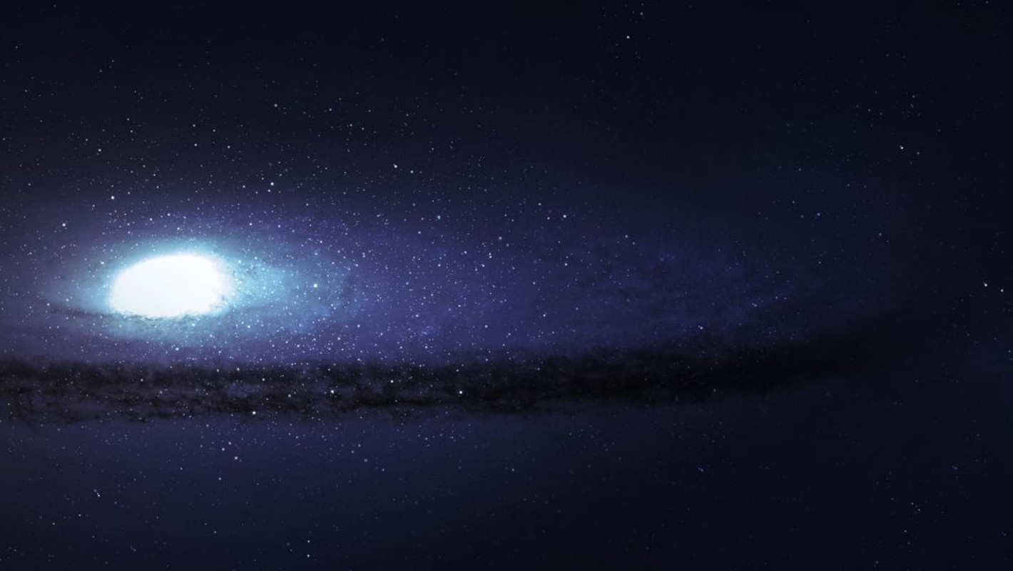 Picture of High resolution Incredibly beautiful spiral galaxy somewhere in