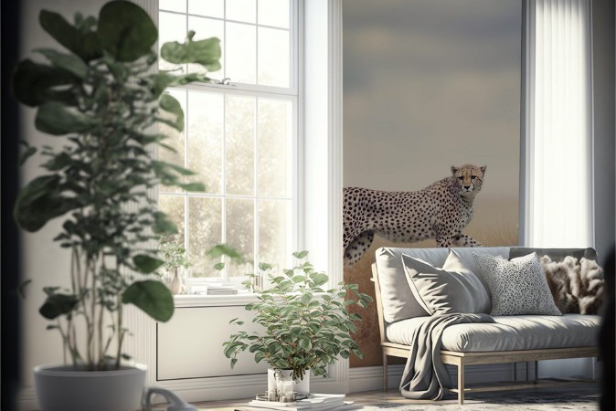 Afbeeldingen van Two Cheetahs Walking