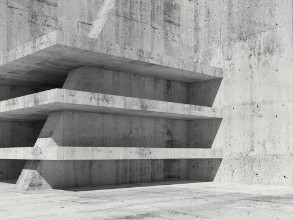 Image de Abstract concrete room interior with empty floors 3d