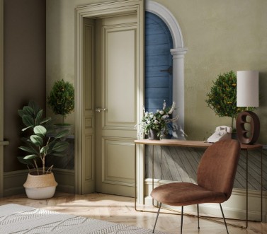 Picture of Retro Home entrance with old portal