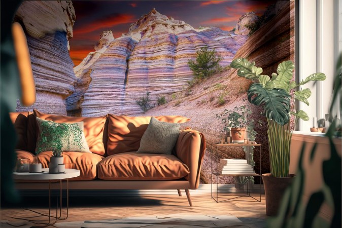 Attēls Tent Rocks Canyon at Sunrise