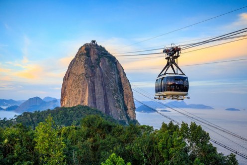 Picture of Cable car and  Sugar Loaf mountain