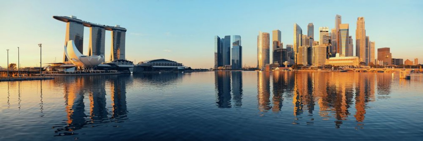 Afbeeldingen van Singapore skyline
