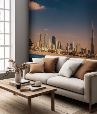 Afbeeldingen van Skyline Downtown in Dubai United Arab Emirates