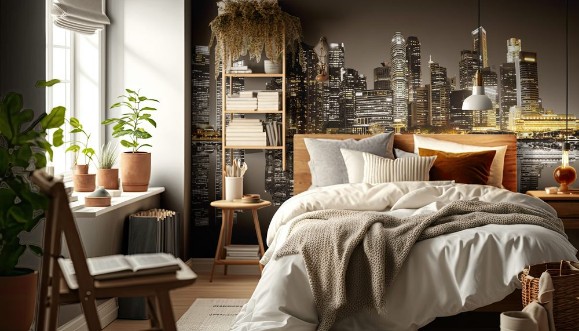 Afbeeldingen van Singapore downtown night view