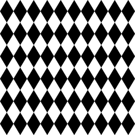 Bild på Seamless harlequin pattern-black and white