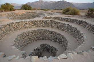 Picture of Ancient wells near town Nazca Peru