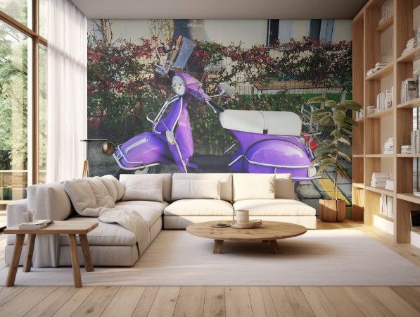 Afbeeldingen van Purple scooter