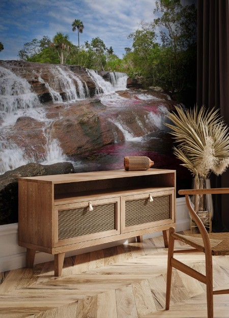 Afbeeldingen van The river Canio Cristales is commonly called the River of Five Colors or the Liquid Rainbow