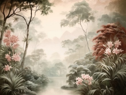 Foggy Morning photowallpaper Wallpassion