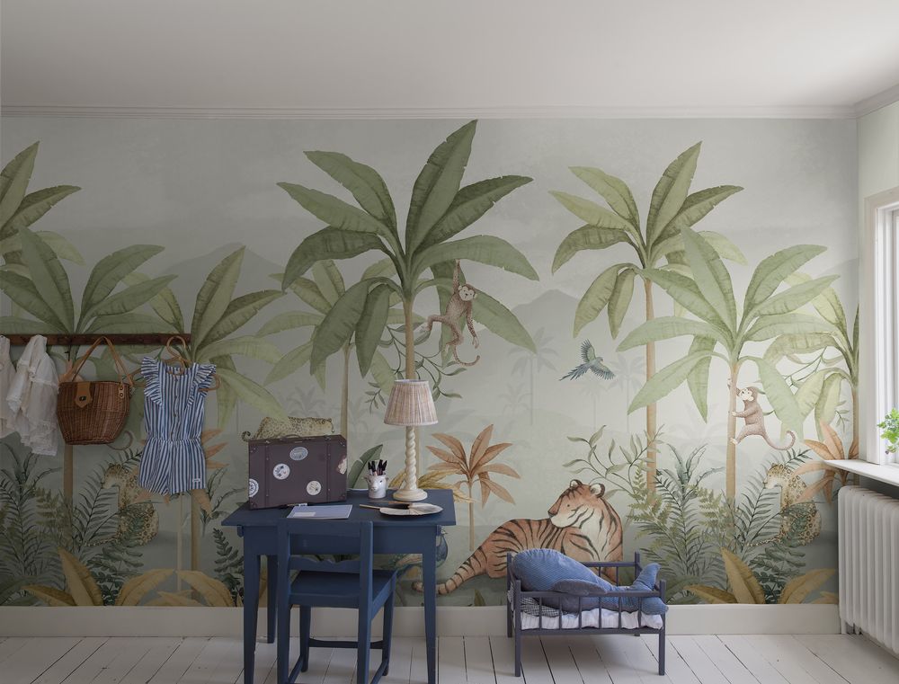 Wild Jungle Mural - 6945 wallpaper Boråstapeter