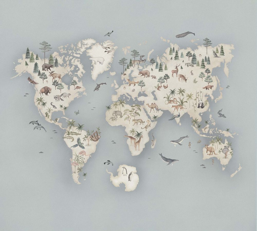 Little Explorer Mural - 6946 wallpaper Boråstapeter