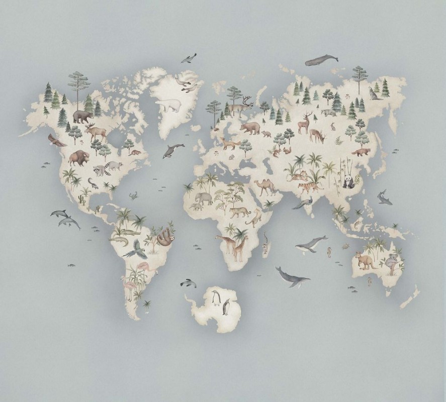 Little Explorer Mural - 6946 wallpaper Boråstapeter